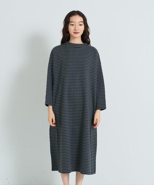新品conges payes ADIEU TRISTESSEワンピース　ネイビー conges payes ADIEU TRISTESSE ワンピース 2wayコットンポンチ