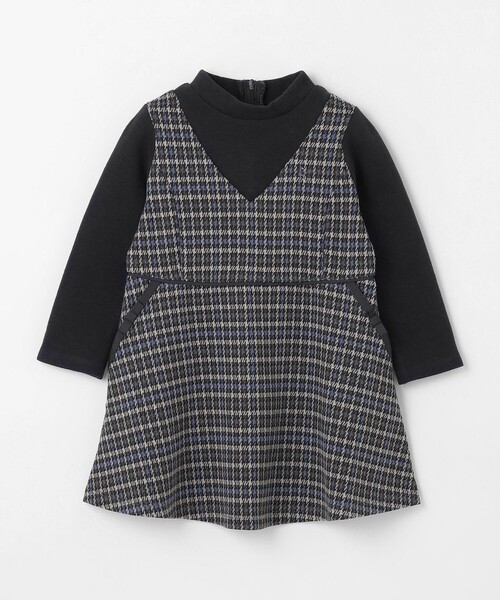 ワンピース 「90-100cm」チェックワンピース キッズ 子供服 女の子 