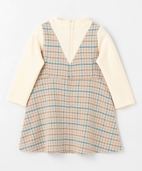 ワンピース 「90-100cm」チェックワンピース キッズ 子供服 女の子 