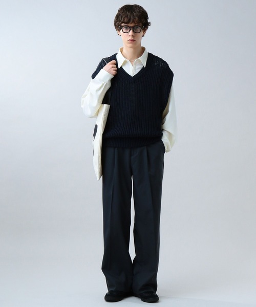 LURAKU ベスト ジレ 「LURAKU」 sheer knit Best / シアーニット