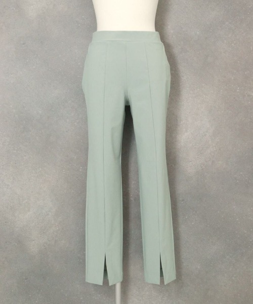 STUDIO PICONE パンツ UV冷感裾スリットパンツ レディース