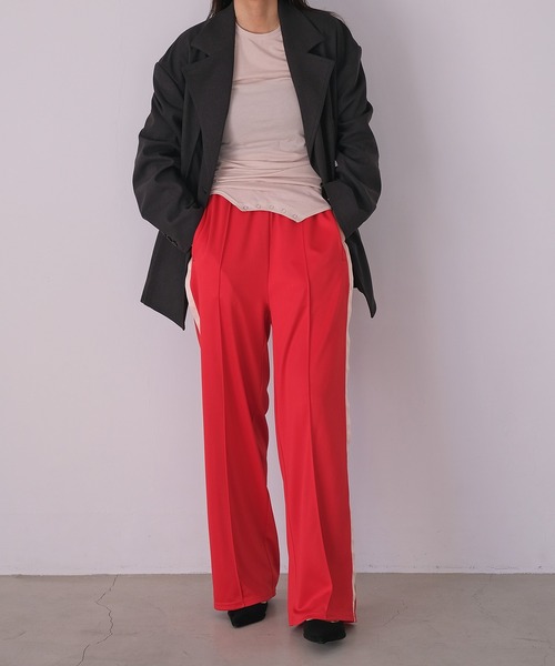 AK-69 バガーチ × ラッセルノ サイドライン トラックパンツ レッド L5