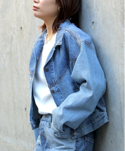 90's Levi's デニムジャケット　サイズ12 　レディース/ Gジャン Levi's 【 WOMEN 】Gジャン リーバイス 90S トラッカー