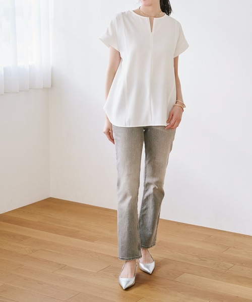 ブラウス シャツ フロント2wayステッチワークブラウス レディース | Emma Taylor | 13