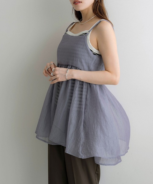 nowos キャミソール nowos/CAMISOLE(OFF WHITE)