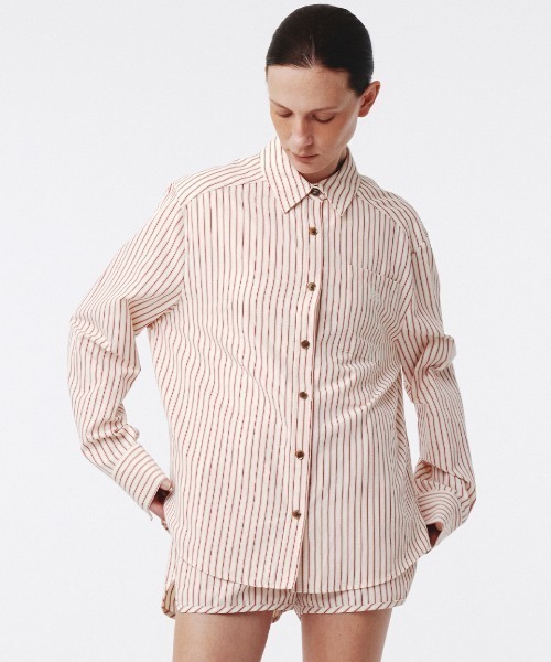 ブラウス シャツ Kijun/キジュン Stripe Shirt シャツ レディース