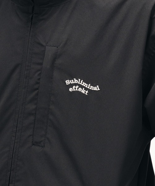 Adoon plain ブルゾン アウター STAND NECK WAVE LOGO BLOUSON