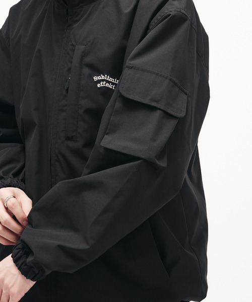 Adoon plain スタンドネック裏ボア中綿ブルゾン　ネイビー　Ｌサイズ Adoon plain（アドーンプレーン）の「STAND NECK BACK BOA