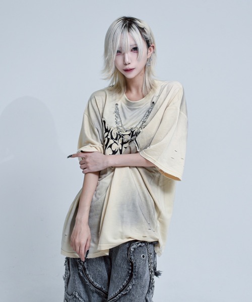 REFLEM tシャツ 「REFLEM/レフレム」チェーン付き顔料加工T