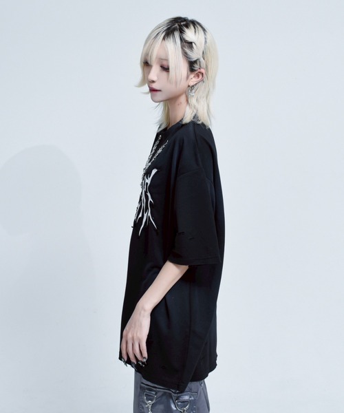 REFLEM tシャツ 「REFLEM/レフレム」チェーン付き顔料加工T