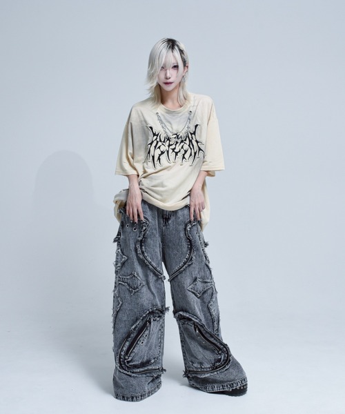 REFLEM tシャツ 「REFLEM/レフレム」チェーン付き顔料加工T
