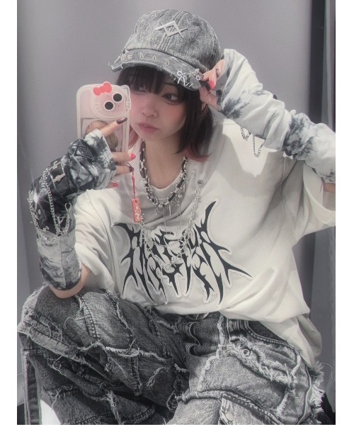 REFLEM tシャツ 「REFLEM/レフレム」チェーン付き顔料加工T