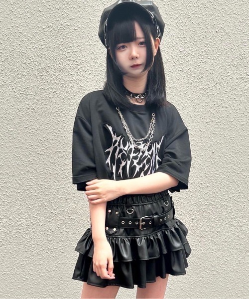 REFLEM tシャツ 「REFLEM/レフレム」チェーン付き顔料加工T
