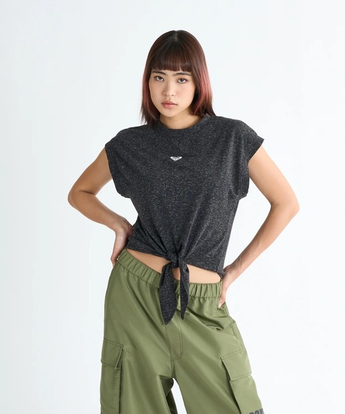 tシャツ 「ROXY/ロキシー」25SS RHYTHM OF LOVE/裾リボン付きノースリーブトップス レディース ROXY/ロキシー】25SS RHYTHM OF LOVE/裾リボン付きノースリーブ