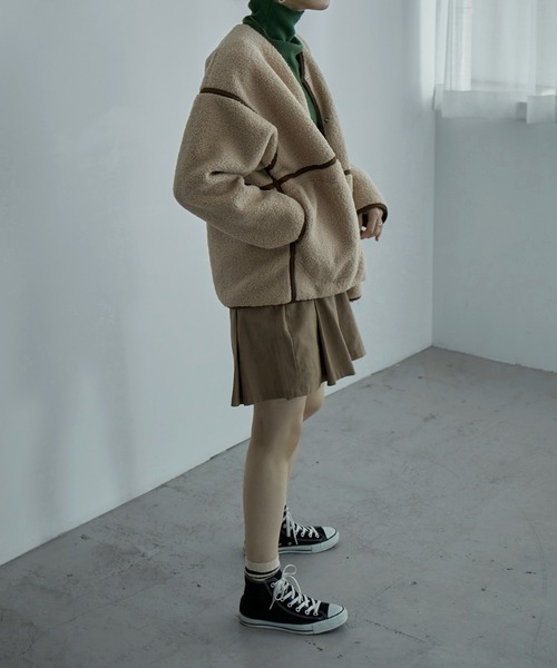 「etoll.」 ノーカラージャケット FREE アイボリー レディース_画像2