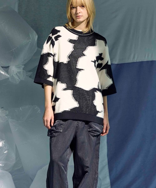 MAISON SPECIAL メッシュ長袖Tシャツ 90 緑 T-SHIRT COLLECTION
