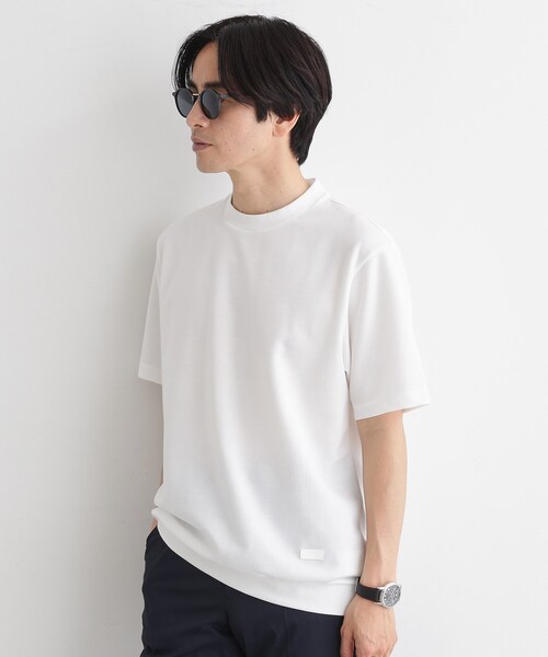 TAKEO KIKUCHI tシャツ 「尾州ファブリック」 スライドパズル柄