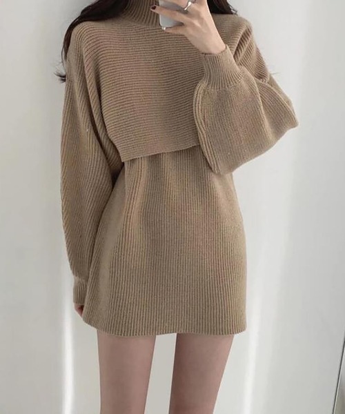 「Ulysses」 「Girly Doll」コンビワンピース F キャメル レディース_画像8