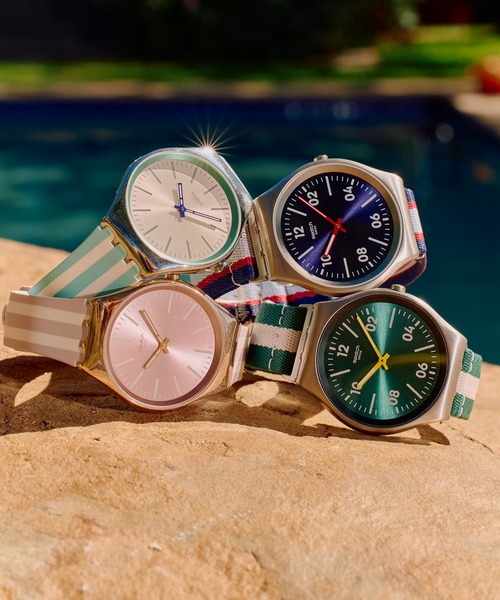 Swatch 腕時計 SIMPLY BEACHY レディース メンズ : ZOZOTOWN