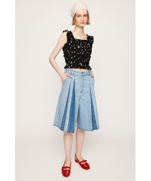 PLEATS MEDIUM PT ローウエスト プリーツ ミディアム パンツ SLY ジーンズ デニム デニムパンツ L/W PLEATS MEDIUM PT ロー