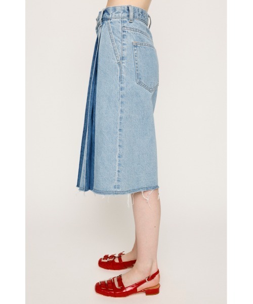 SLY ジーンズ デニム デニムパンツ L/W PLEATS MEDIUM PT ロー
