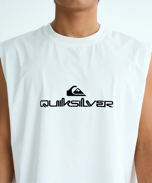 ☆QUIKSILVER☆ メンズ 袖なし ラッシュガード 2色 ☆QUIKSILVER☆ メンズ ポイントカラー 袖なし ラッシュガード