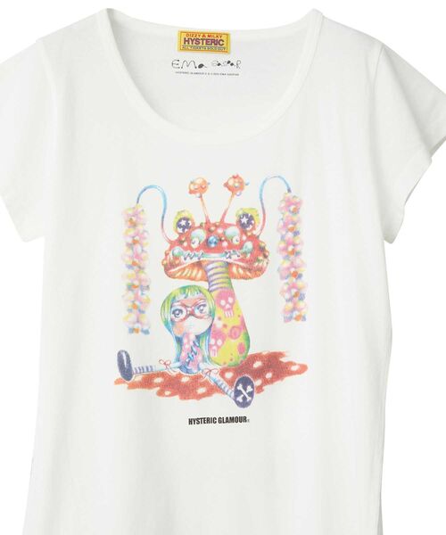 HYSTERIC GLAMOUR tシャツ EMA/MUSHROOM COUPLE Tシャツ