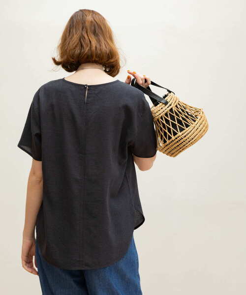 【アーバンリサーチサニーレーベル】リネン混クルーネックブラウスTシャツ Sonny Label｜リネン混クルーネックブラウスTシャツ | Rakuten