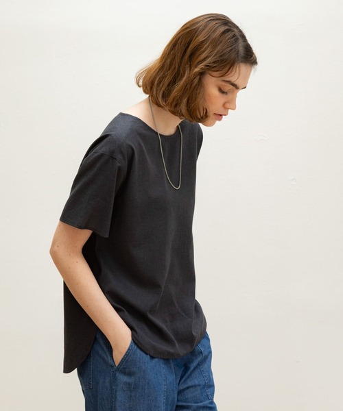 URBAN RESEARCH Sonny Label ブラウス シャツ リネン混クルー