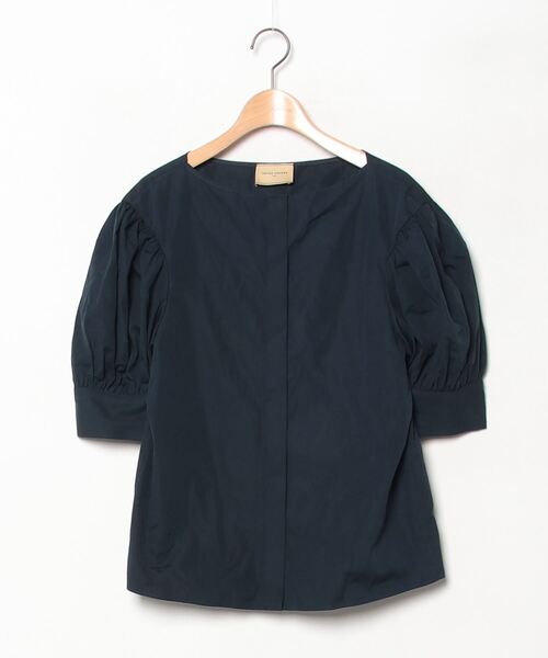「UNITED ARROWS」 半袖ブラウス 36 ネイビー レディース