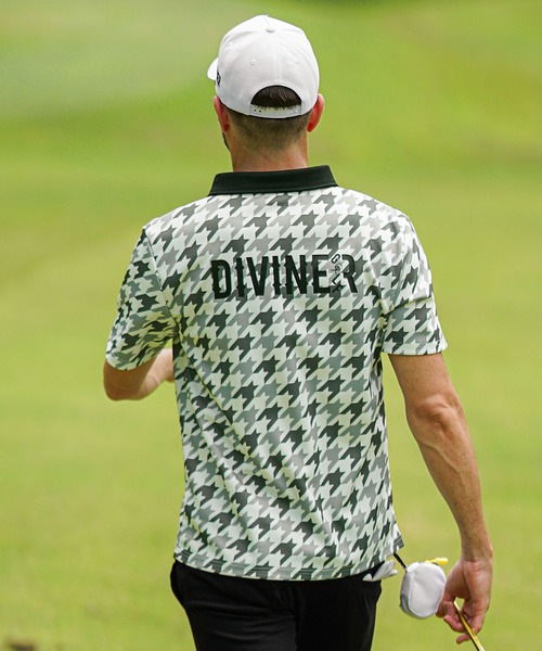 DIVINER GOLF ポロシャツ 「DIVINER GOLF」メッシュチドリ柄