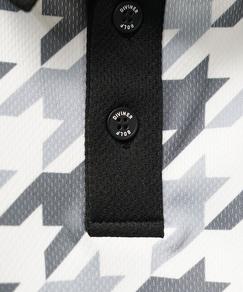 DIVINER GOLF ポロシャツ 「DIVINER GOLF」メッシュチドリ柄