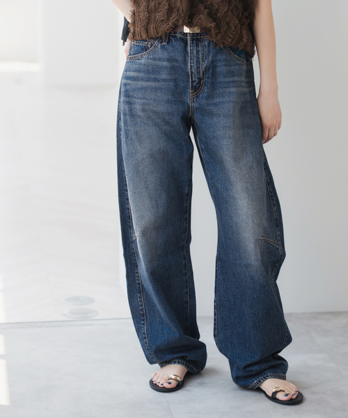 リーバイス×スピックアンドスパン　ワイドデニムパンツ Spick＆Span ジーンズ デニム デニムパンツ 「一部店舗+WEB限定