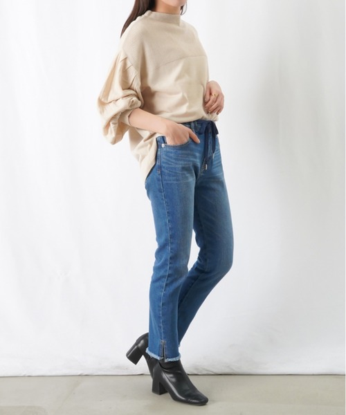 「LUCA/LADY LUCK LUCA」 加工デニムパンツ 38 インディゴブルー レディース_画像8