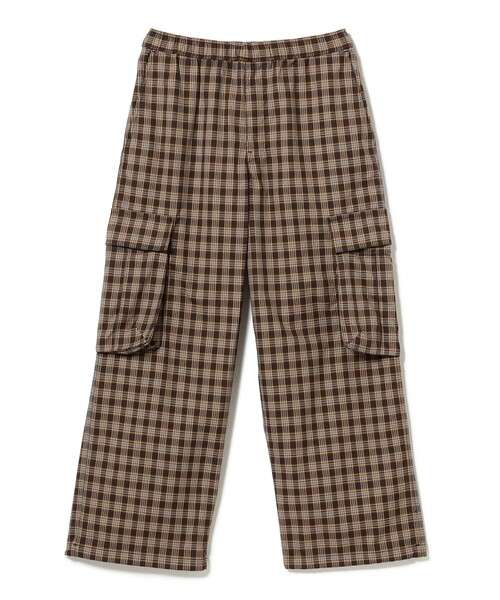 BEAMS パンツ チェック カーゴ メンズ : ZOZOTOWN Yahoo!店