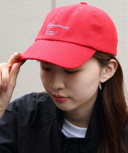 MEYAME（メヤメ） キャップ 帽子 レディース ウールエンブロイダリー