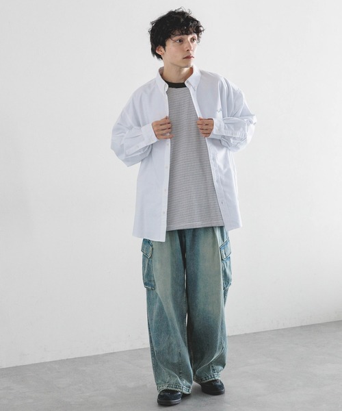 「PENNEYS」 長袖Tシャツ MEDIUM グレー メンズ_画像5