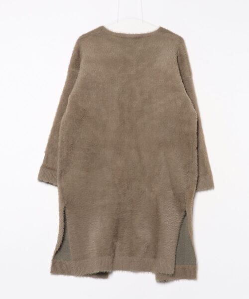 「MELROSE claire」 ノーカラーコート - グリーン レディース_画像2