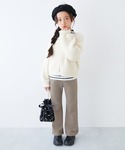 ワイドパンツ パンツ RICH WARM 裏シ...の詳細画像3