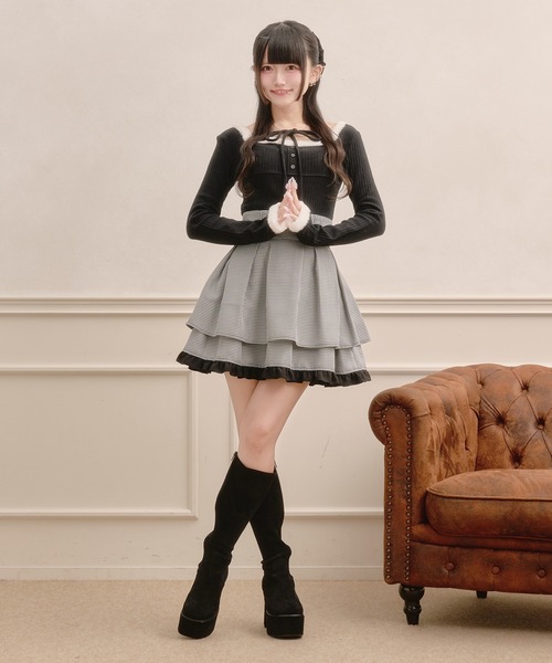 Pal elfy スカート ドーリーティアードタックスカート : ZOZOTOWN