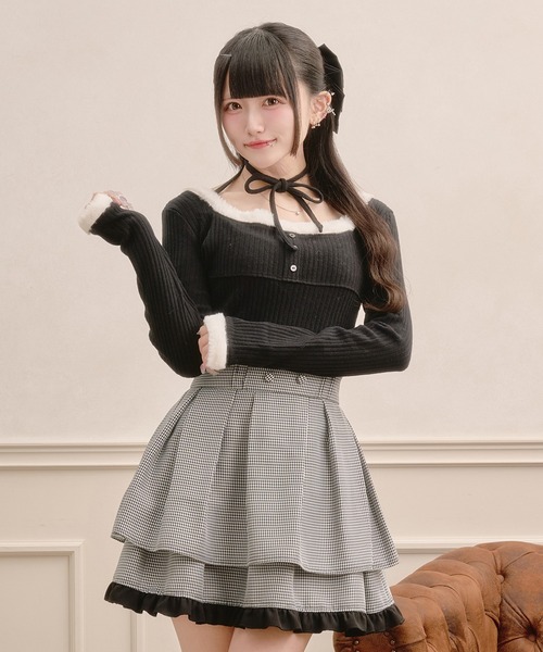 Pal elfy スカート ドーリーティアードタックスカート : ZOZOTOWN