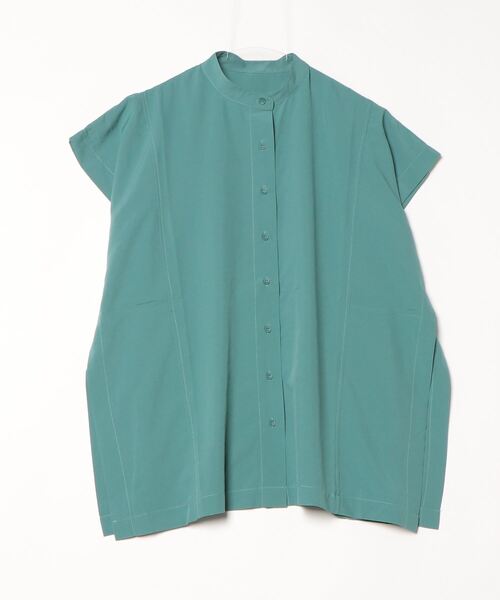 「terrace」 半袖ブラウス MEDIUM グリーン レディース_画像2