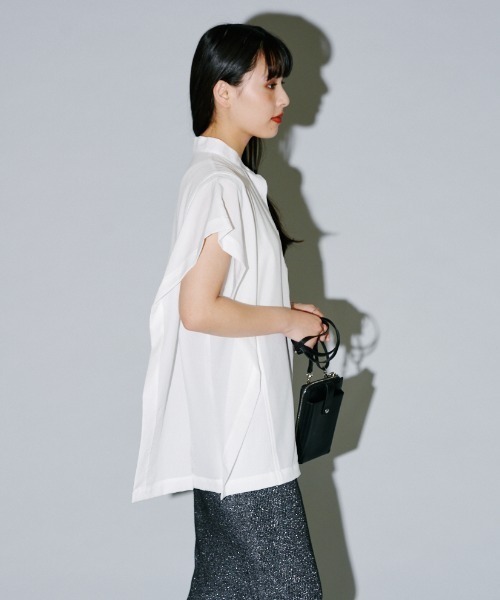 「terrace」 半袖ブラウス MEDIUM グリーン レディース_画像7