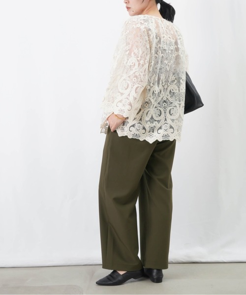 「LUCA/LADY LUCK LUCA」 イージーパンツ 38 ブラック レディース_画像9