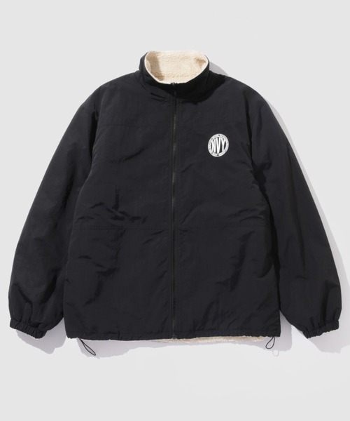 NAVY ブルゾン アウター ボア 厚手 「NAVY/ネイビー」 裏ボア