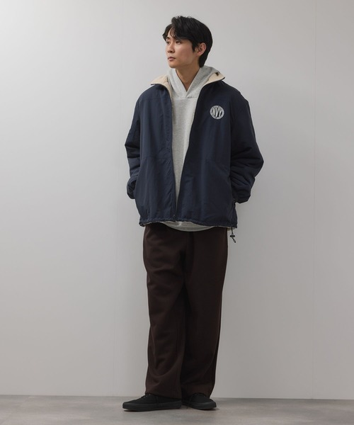 NAVY ブルゾン アウター 裏ボアリバーシブルブルゾン メンズ