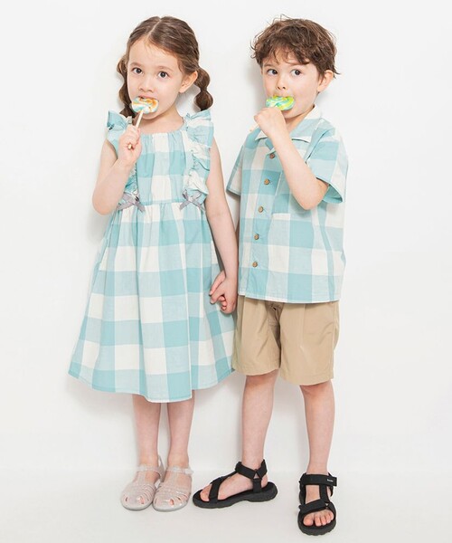 「branshes」 「KIDS」ノースリーブワンピース 150 ピンク キッズ_画像5