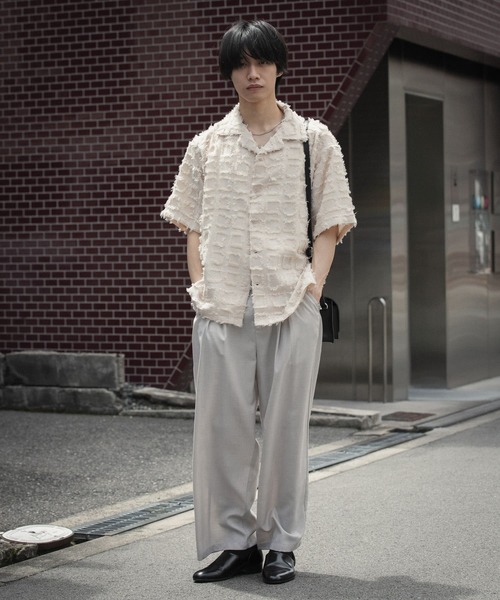 「SENSE OF PLACE by URBAN RESEARCH」 半袖シャツ LARGE アイボリー メンズ_画像6