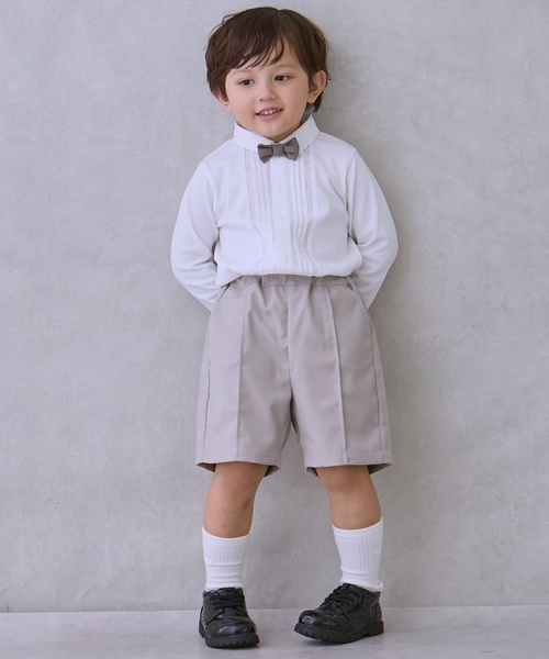 petit main フォーマル 「セミフォーマル」蝶ネクタイつきカットソー