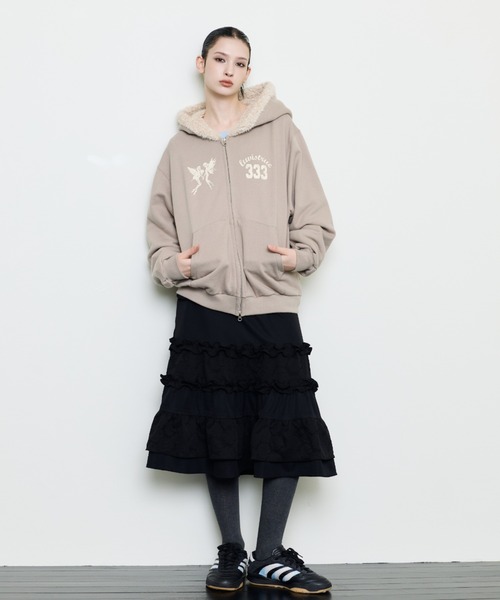 LUVISTRUE パーカー EV FAIRY FUR HOOD ZIP UP レディース : ZOZOTOWN